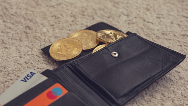 Et bilde av en lommebok fylt med Bitcoin